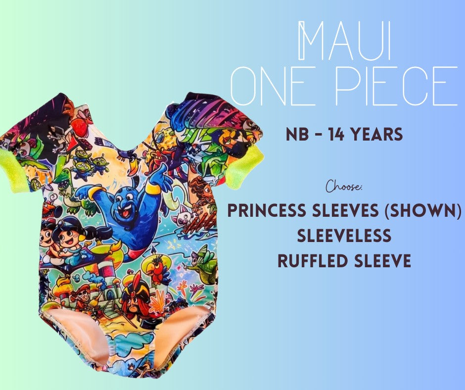 Maui One Piece - Princess Sleeves