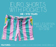Euro Swim Shorts W/ Pocket
