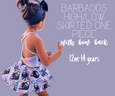 Barbados High/Low Skirted One Piece